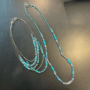 Set of 2 turquoise necklaces